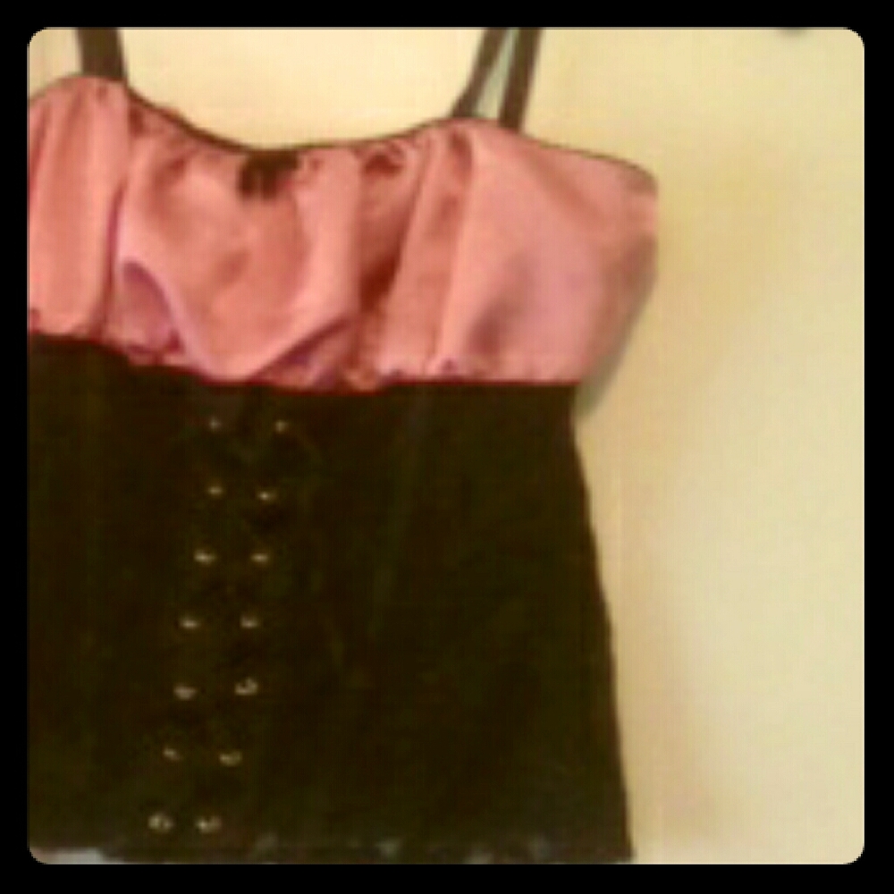 Morbid Threads Pink Camisole Corset